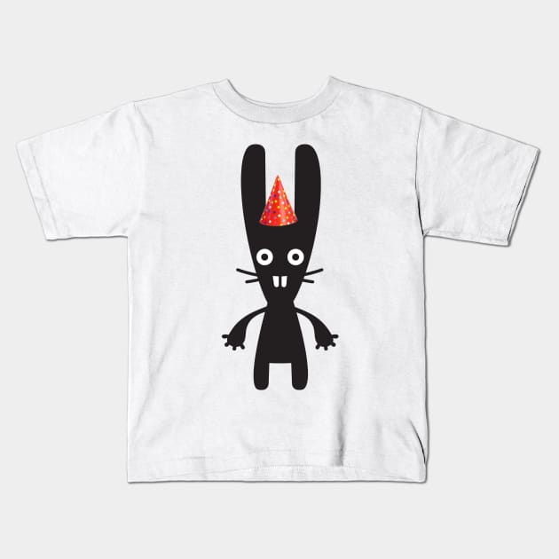 Party bunny 2 Kids T-Shirt by Molenusaczech